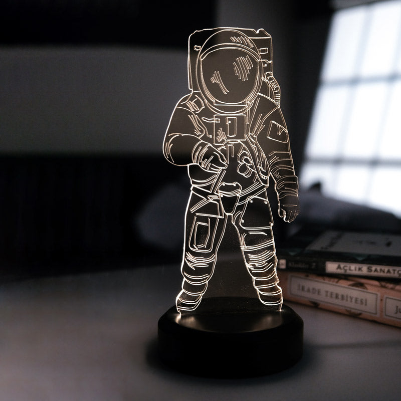 Astronaut Space Themed Battery Operated Table Lamp