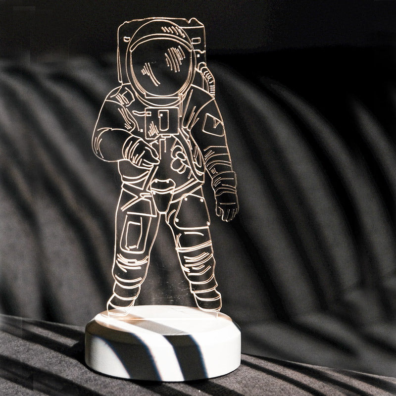 Astronaut Space Themed Battery Operated Table Lamp