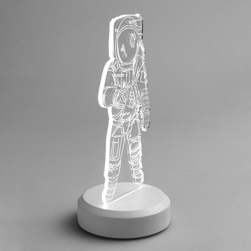 Astronaut Space Themed Battery Operated Table Lamp