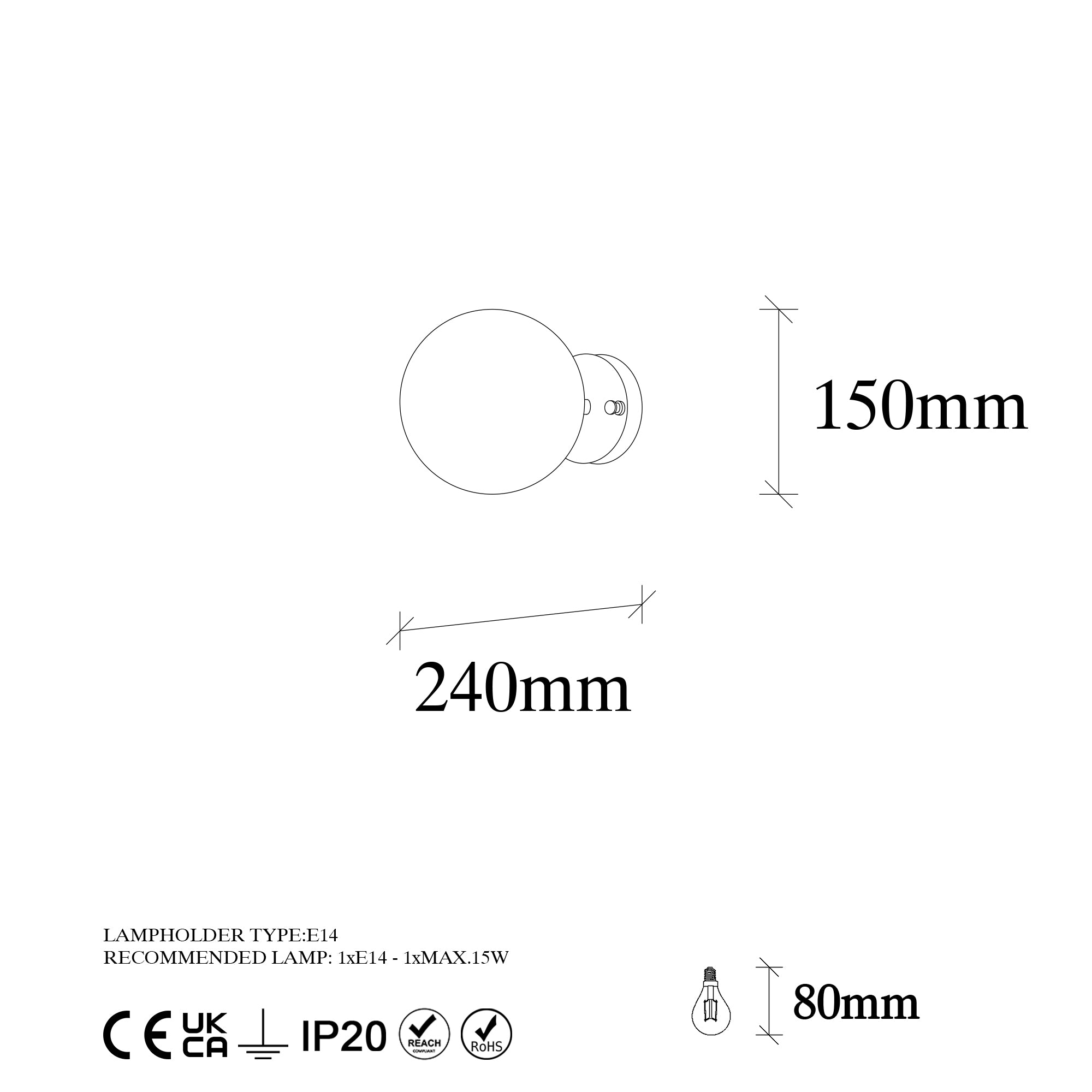 Atmaca 10235 Cam Aplik | ByLamp