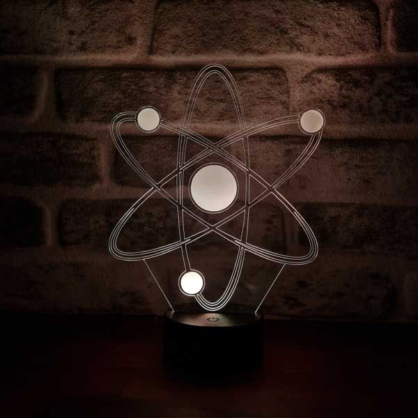 Atom Figürlü Dekoratif Hediye Led Masa Lambası | BYLAMP
