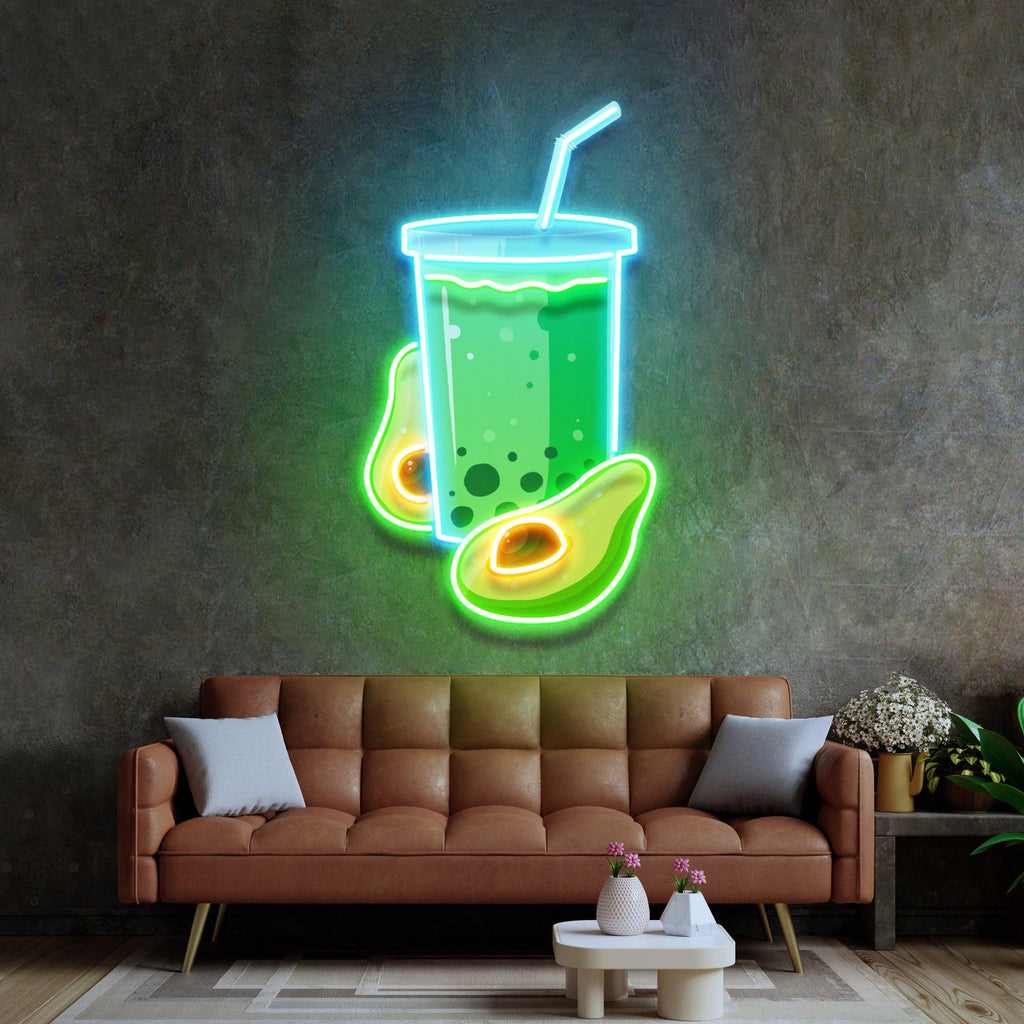 Avokado Smoothie Neon Lamba | ByLamp