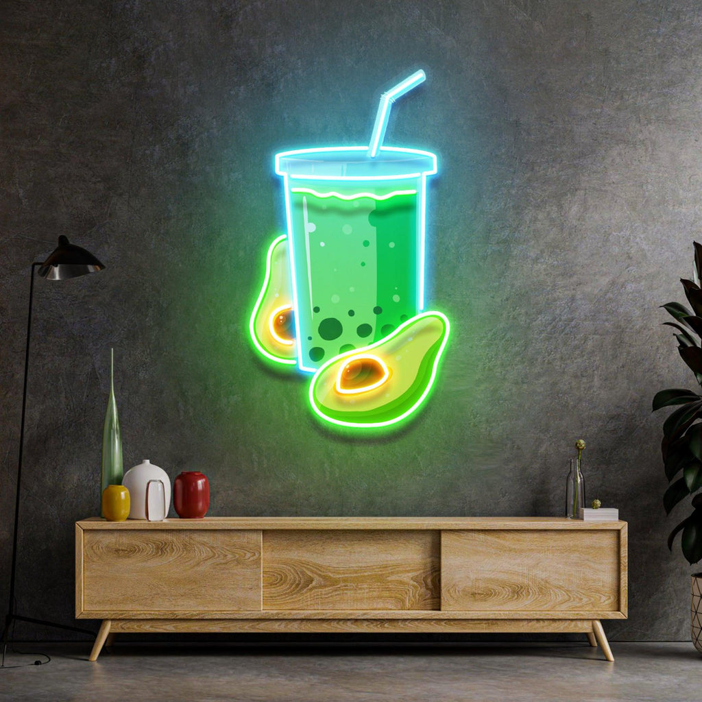 Avokado Smoothie Neon Lamba | ByLamp