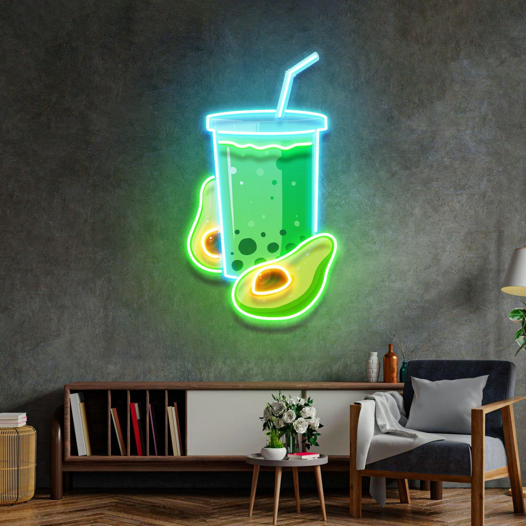 Avokado Smoothie Neon Lamba | ByLamp