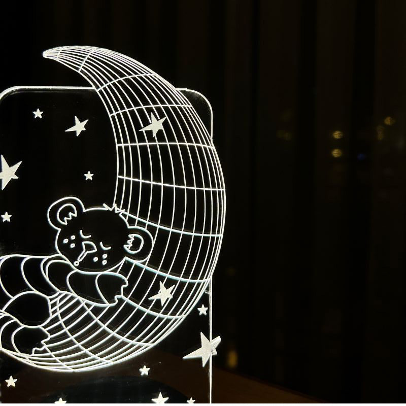 Ay Dede Figürlü Dekoratif Hediye Led Masa Lambası | BYLAMP