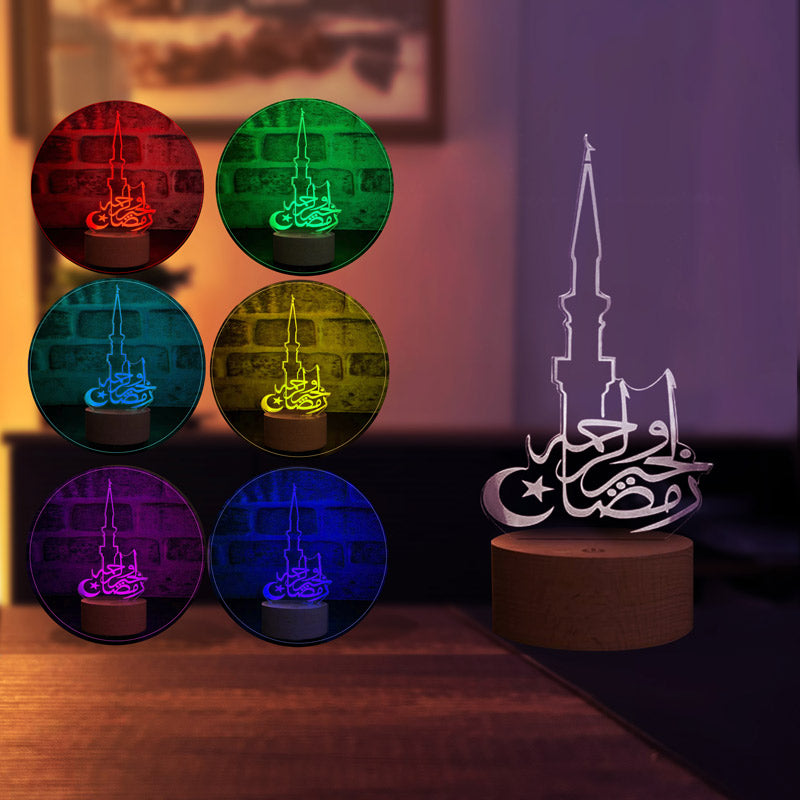 Crescent Star Minaret Figured Decorative Gift Led Table Lamp | BYLAMP