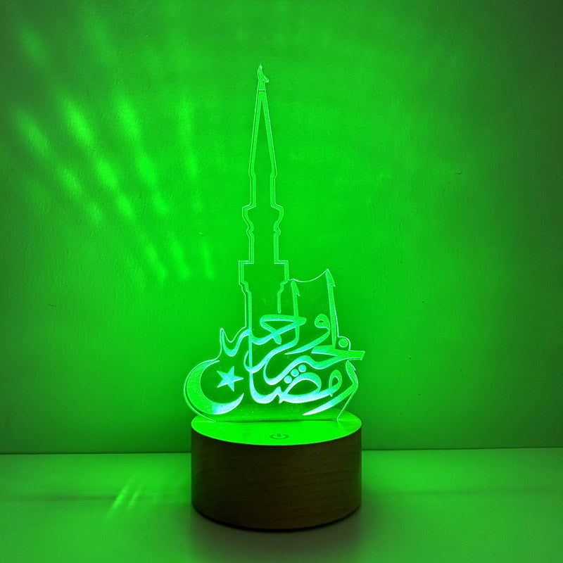 Crescent Star Minaret Figured Decorative Gift Led Table Lamp | BYLAMP