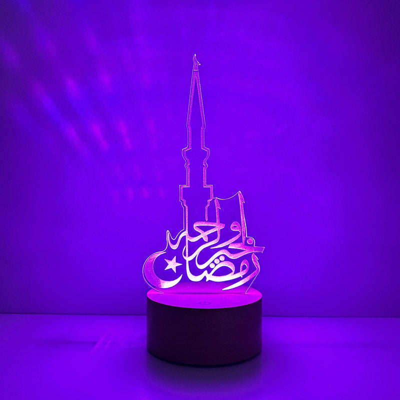 Crescent Star Minaret Figured Decorative Gift Led Table Lamp | BYLAMP