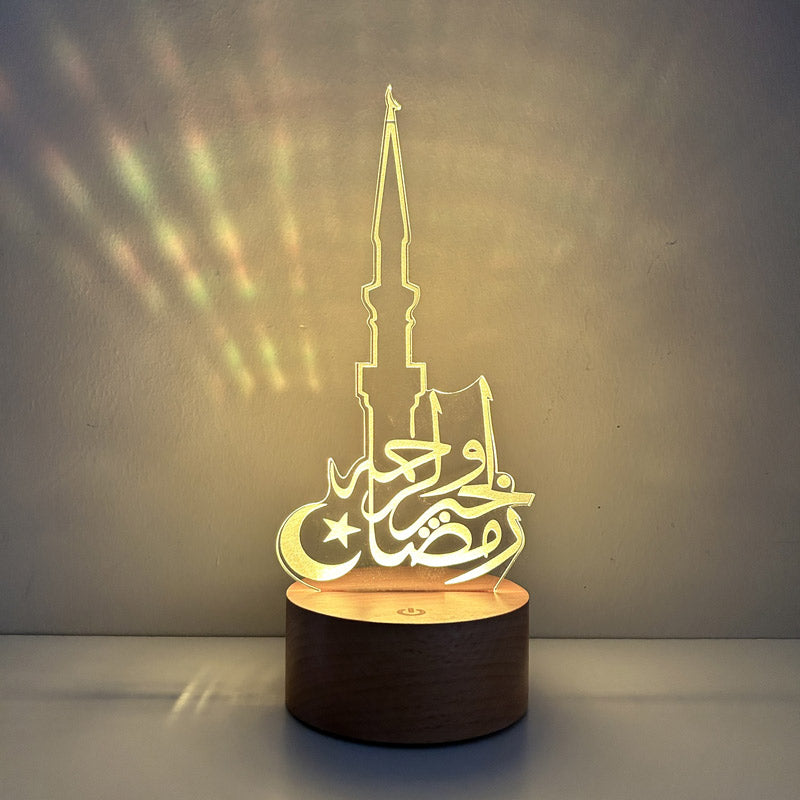 Crescent Star Minaret Figured Decorative Gift Led Table Lamp | BYLAMP