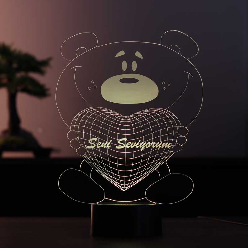 3D Teddybär Led Tischleuchte