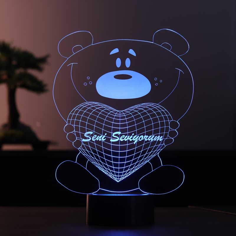 3D Teddybär Led Tischleuchte