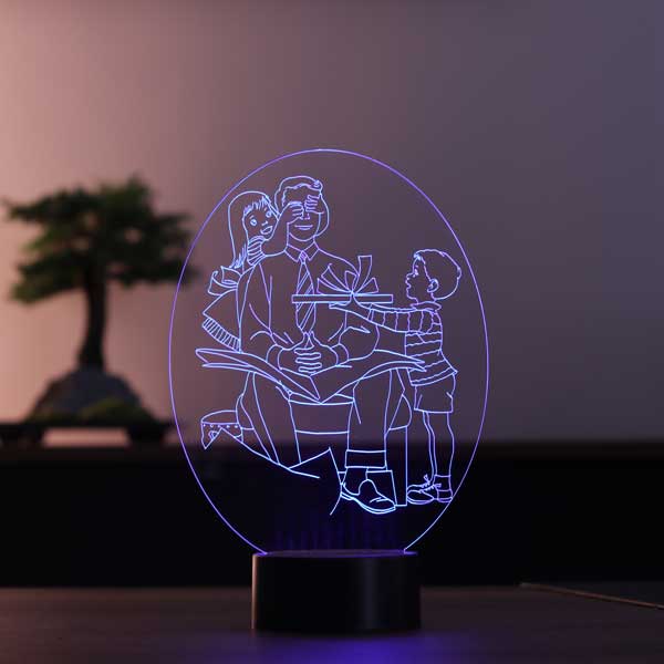 Vatertag-Tag spezielle Geschenk-Tischlampe