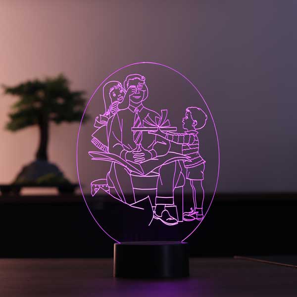 مصباح طاولة LED خاص في يوم الآباء