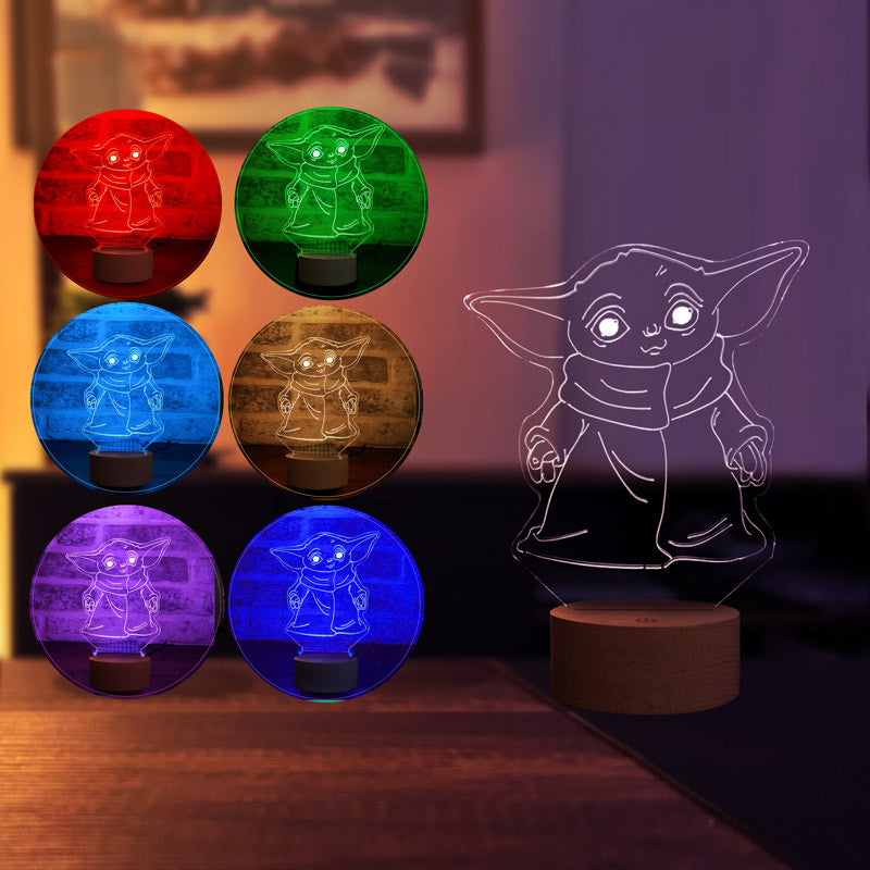 3D BABY YODA LED Table Lamp