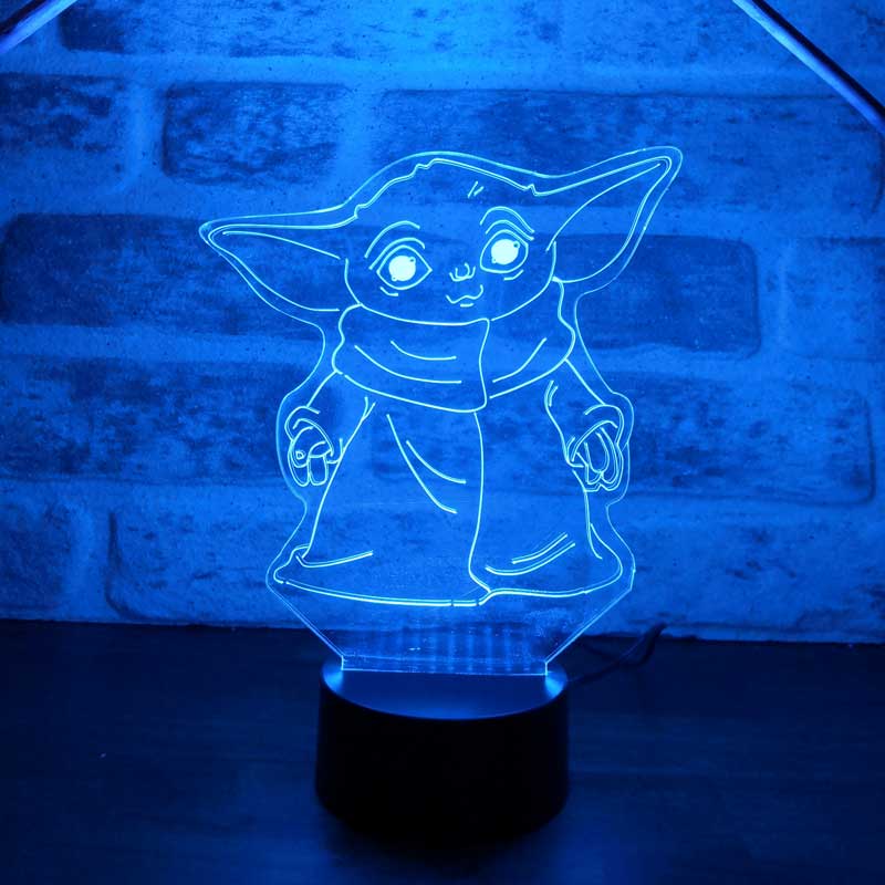 3D BABY YODA LED Table Lamp