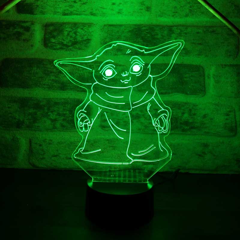 Baby Yoda Figürlü Dekoratif Hediye Led Masa Lambası | BYLAMP