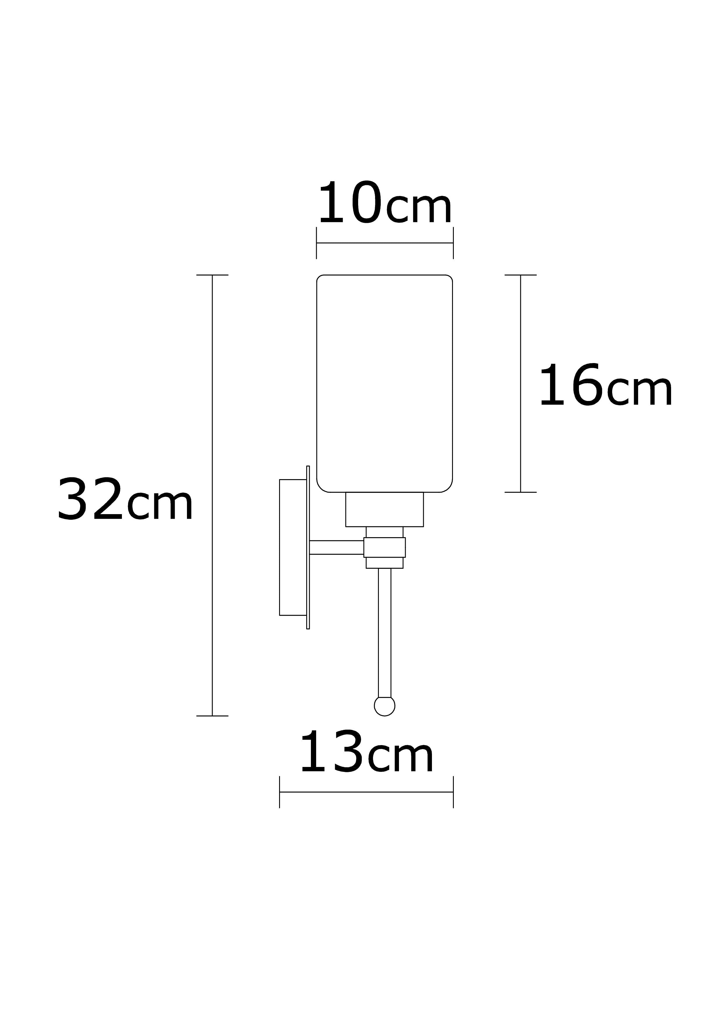 Balcova N 344 Cam Aplik | ByLamp