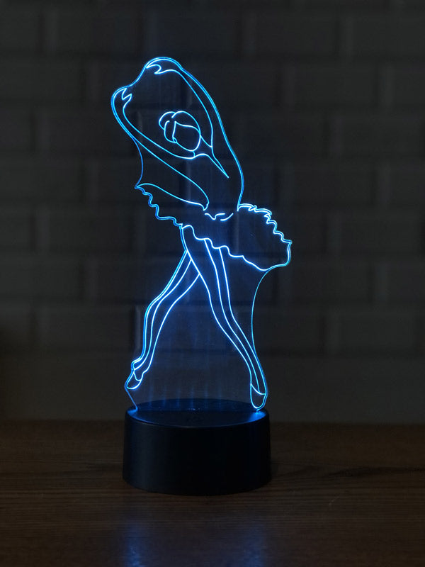 Lámpara de mesa con led de bailarina