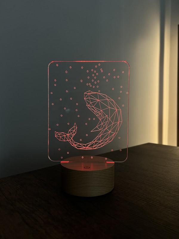 Whale Figured Decorative Gift Led Table Lamp | BYLAMP