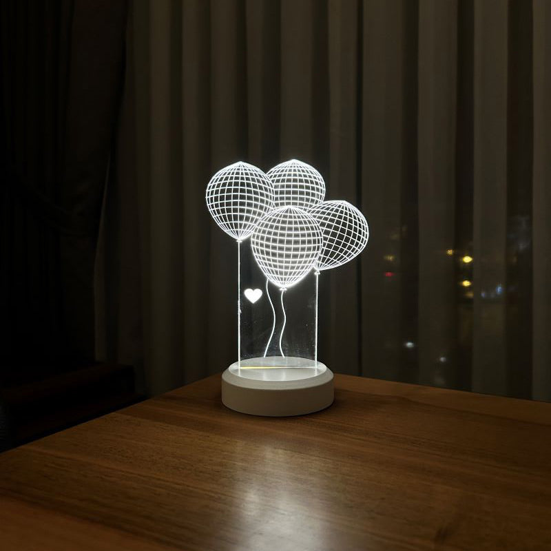 3D-Ballon-LED-Tischlampe