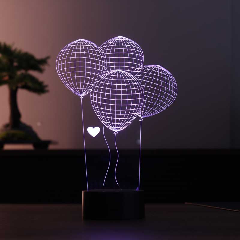 Lámpara de mesa led globo 3D