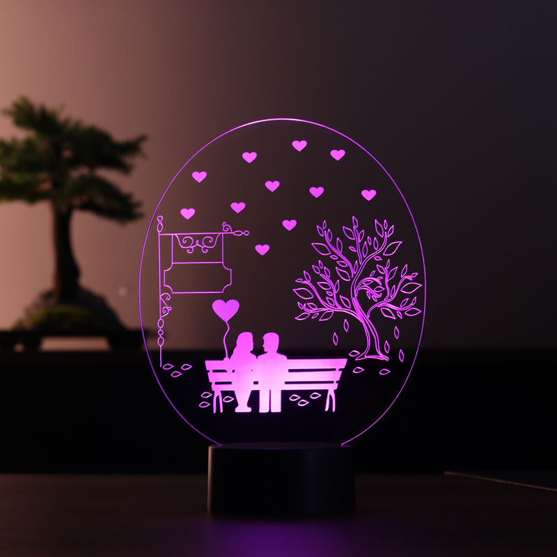 3D Bench Tree Led Table Lamp