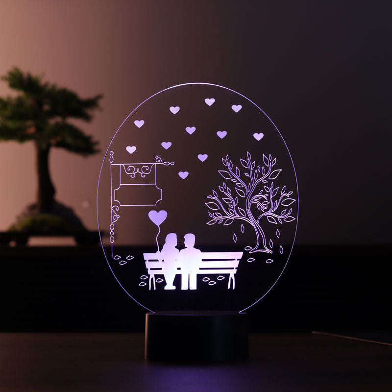 3D Bench Tree Led Table Lamp