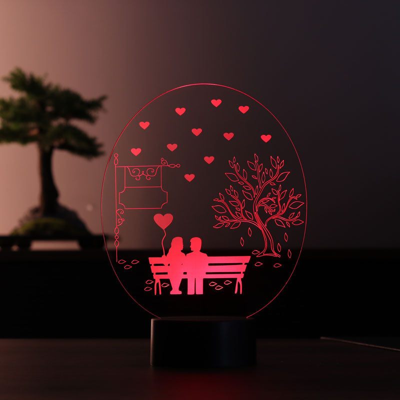 3D Bench Tree Led Table Lamp