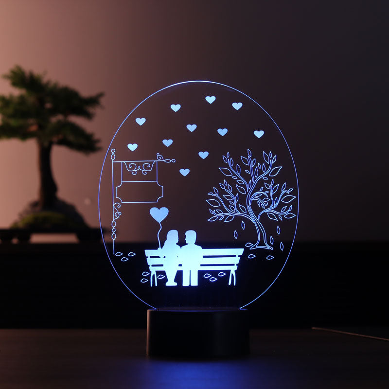 3D Bench Tree Led Table Lamp