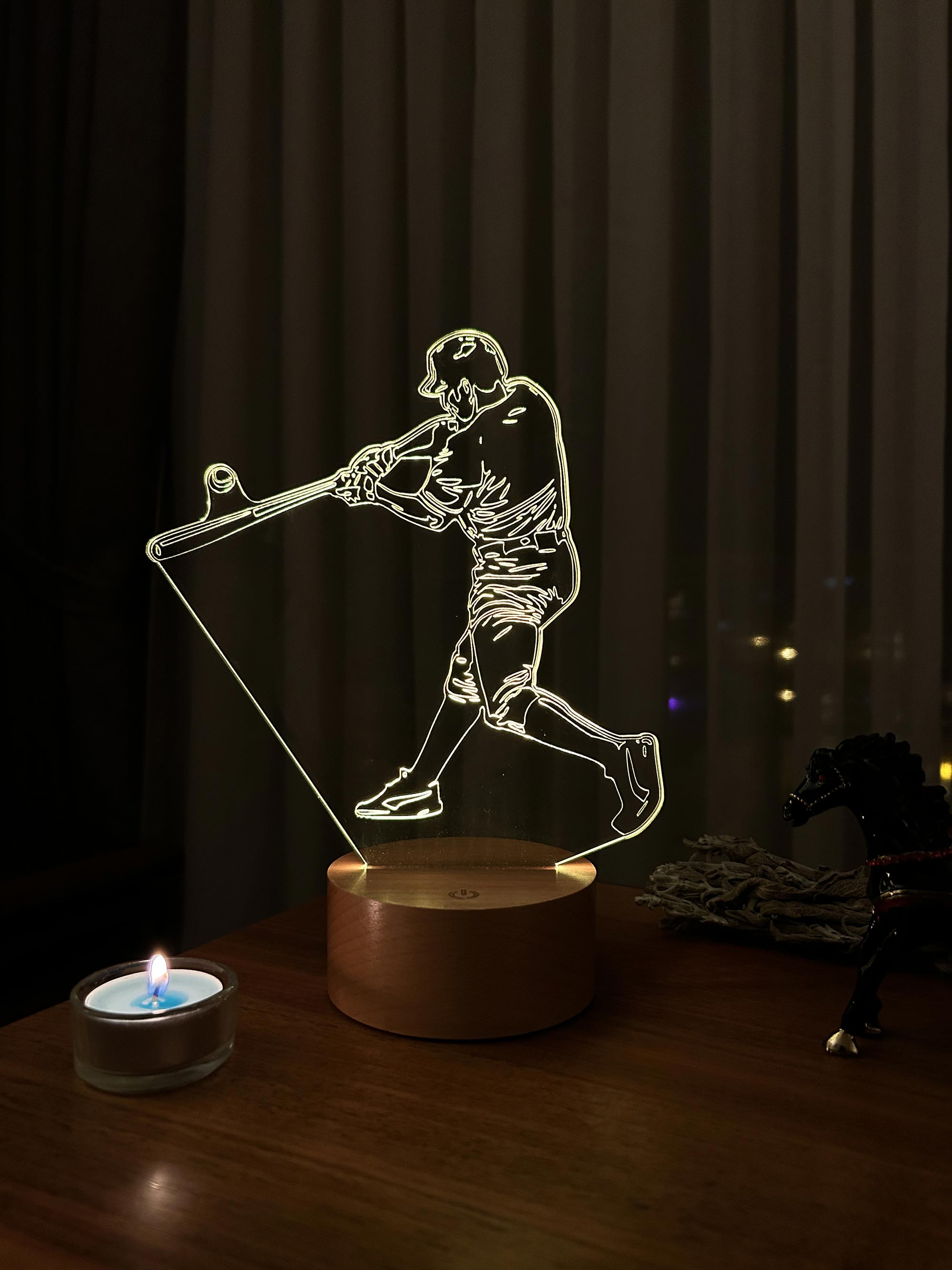 3D Baseball LED Lamp