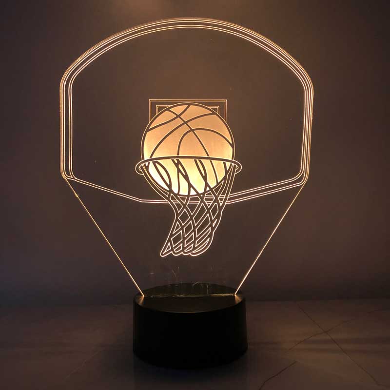 3-D basket crucible LED night light