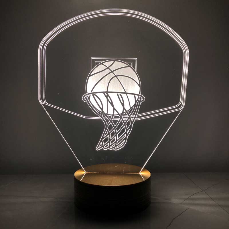 3-D basket crucible LED night light