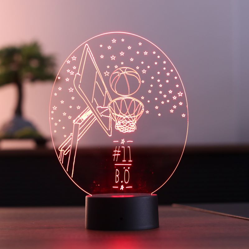 3d basketball crucible gift led lamp