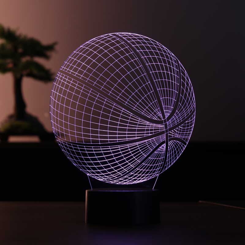 Basketbol Topu Figürlü Dekoratif Hediye Led Masa Lambası | BYLAMP