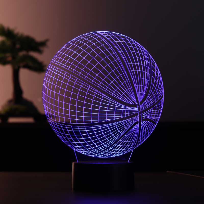 3D Basketballball-LED-Tischlampe