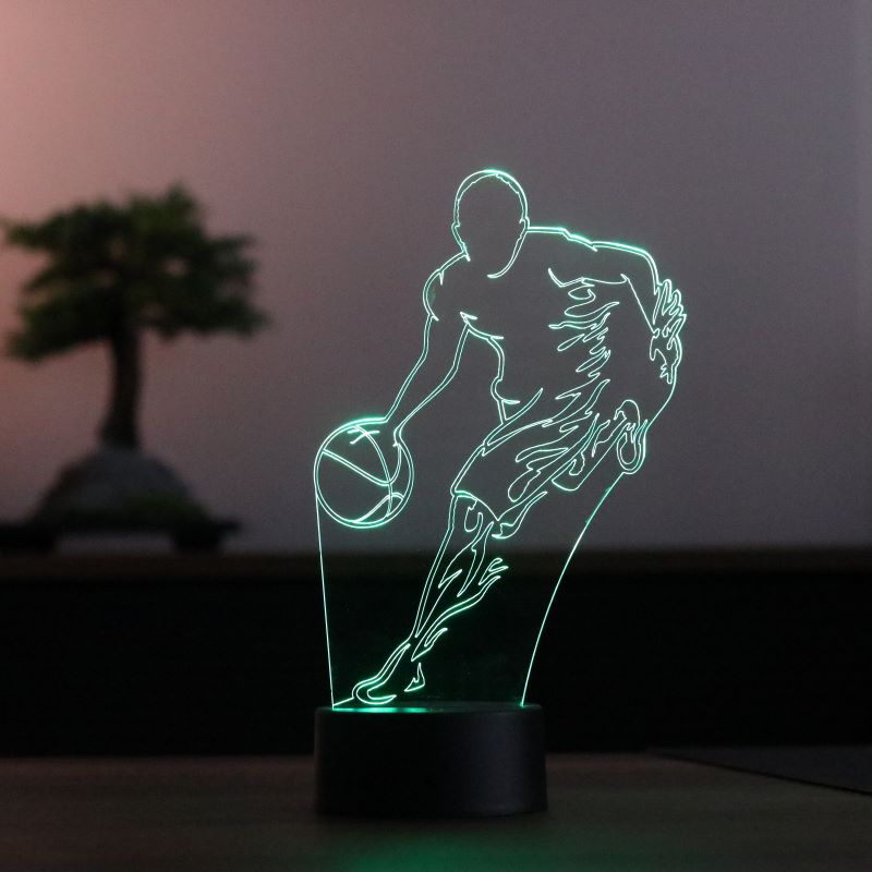 3D Basketball Player Led Table Lamp