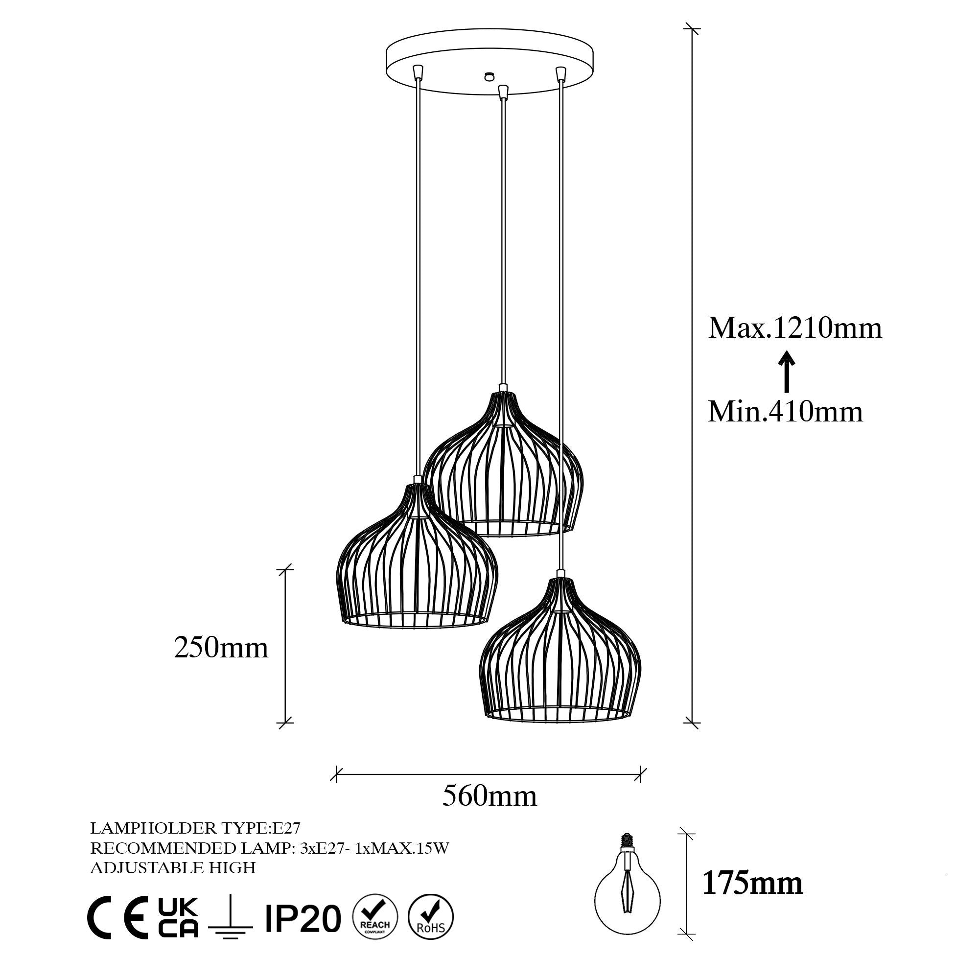 Bek 11381 Tel Sarkıt Aydınlatma | ByLamp
