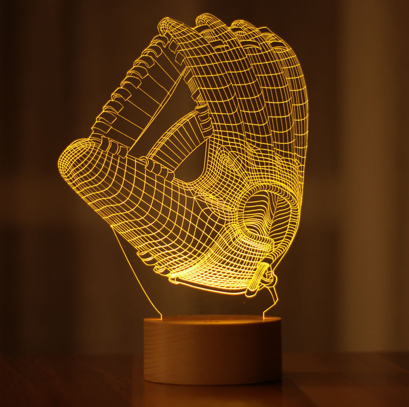 3D Rugby Glove Led Lamp