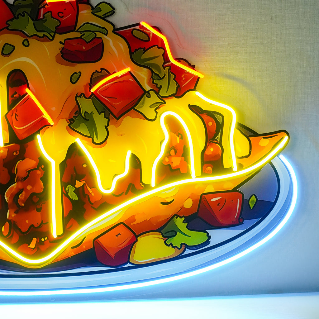 Biber Peynirli Nachos Neon Lamba | ByLamp