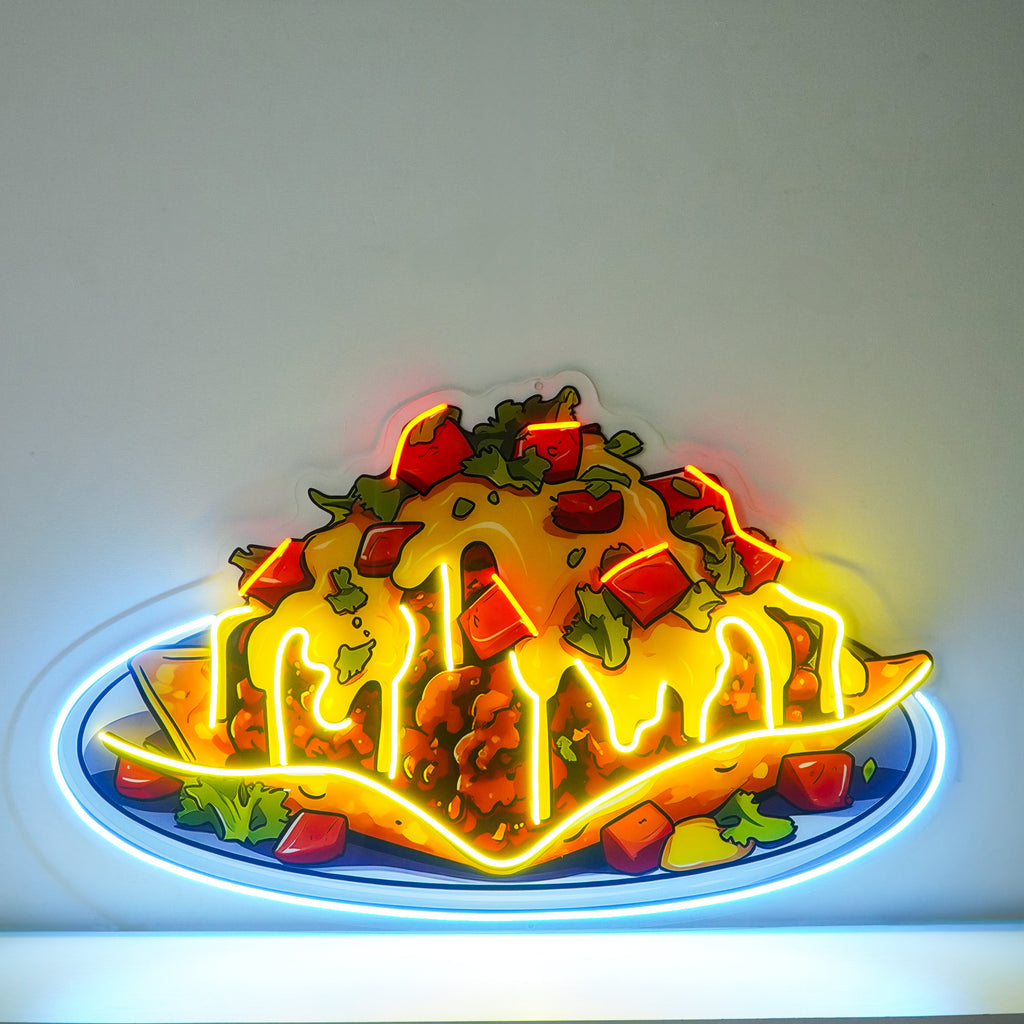 Biber Peynirli Nachos Neon Lamba | ByLamp