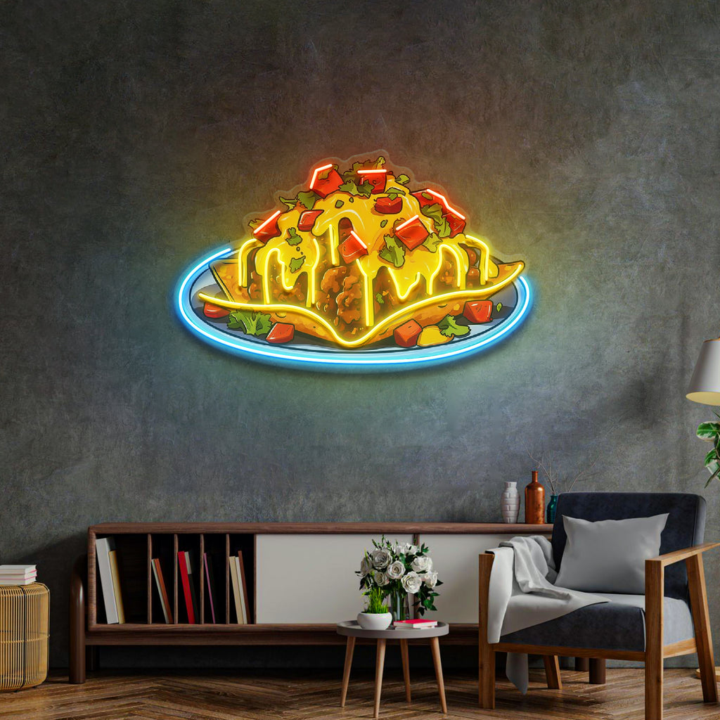 Biber Peynirli Nachos Neon Lamba | ByLamp