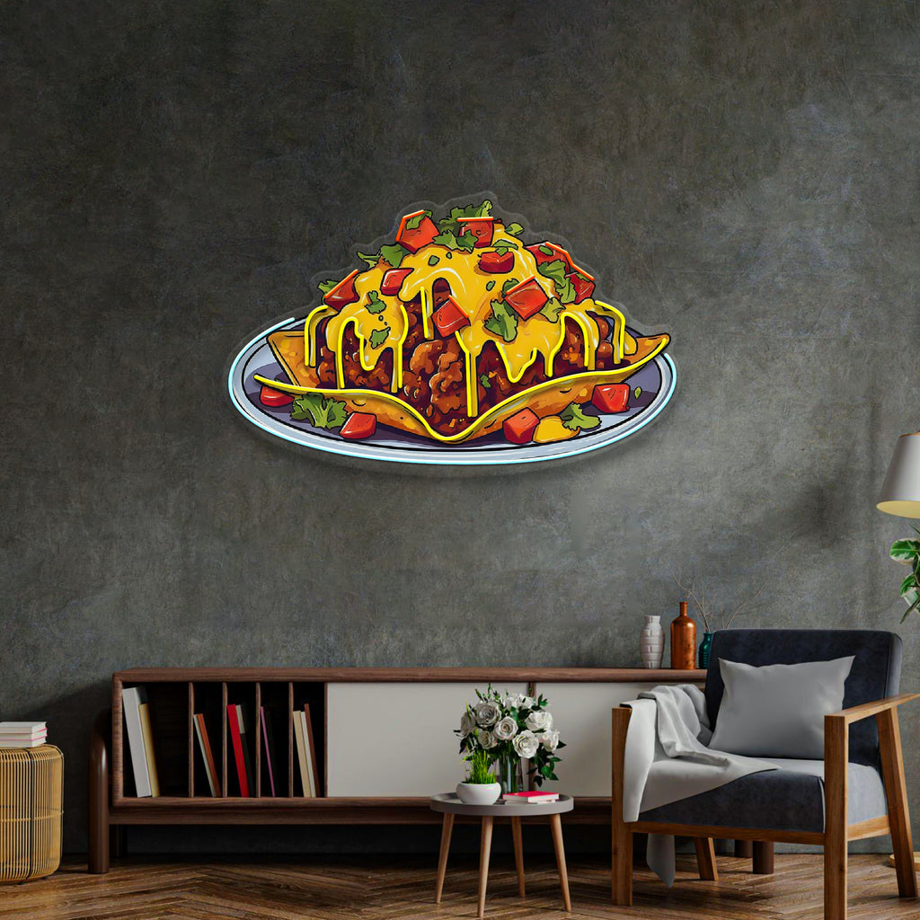 Biber Peynirli Nachos Neon Lamba | ByLamp