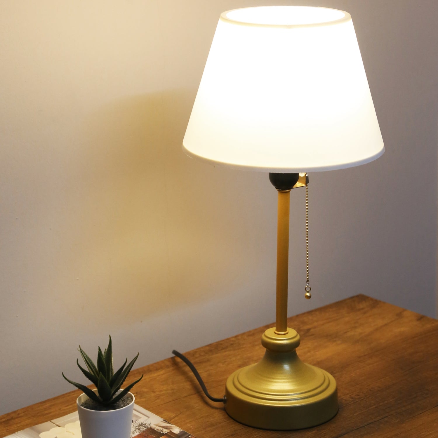 Bien Metal Body White Head Lampshade Table Lamp | ByLamp