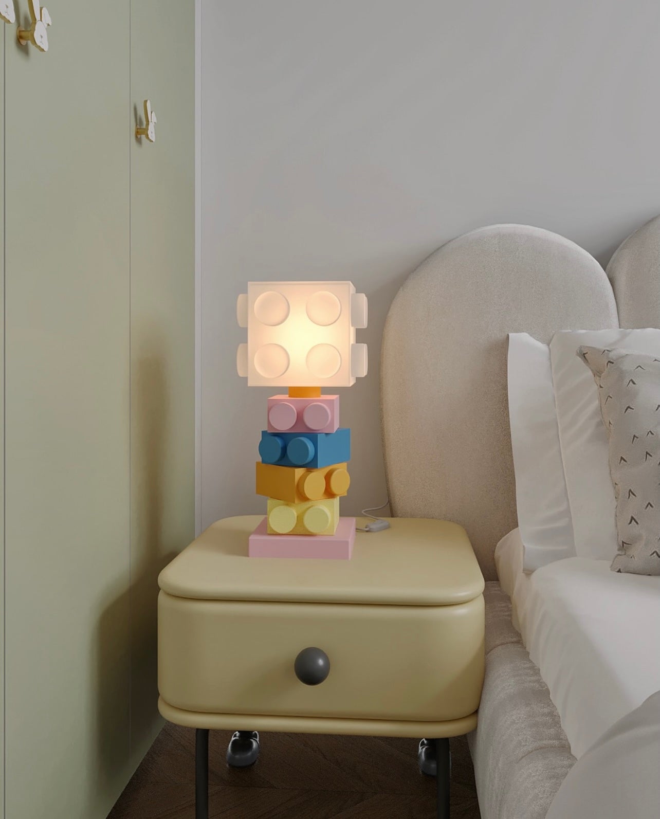 Renkli Blok Abajur Masa Lambası | ByLamp