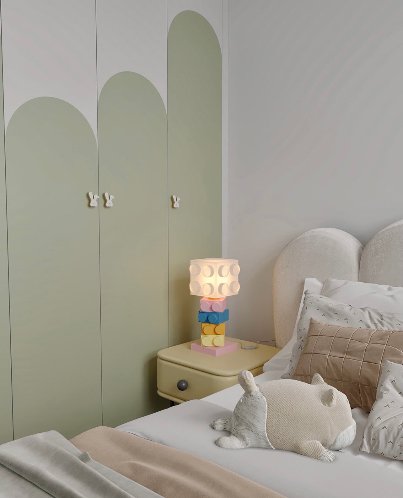 Renkli Blok Abajur Masa Lambası | ByLamp