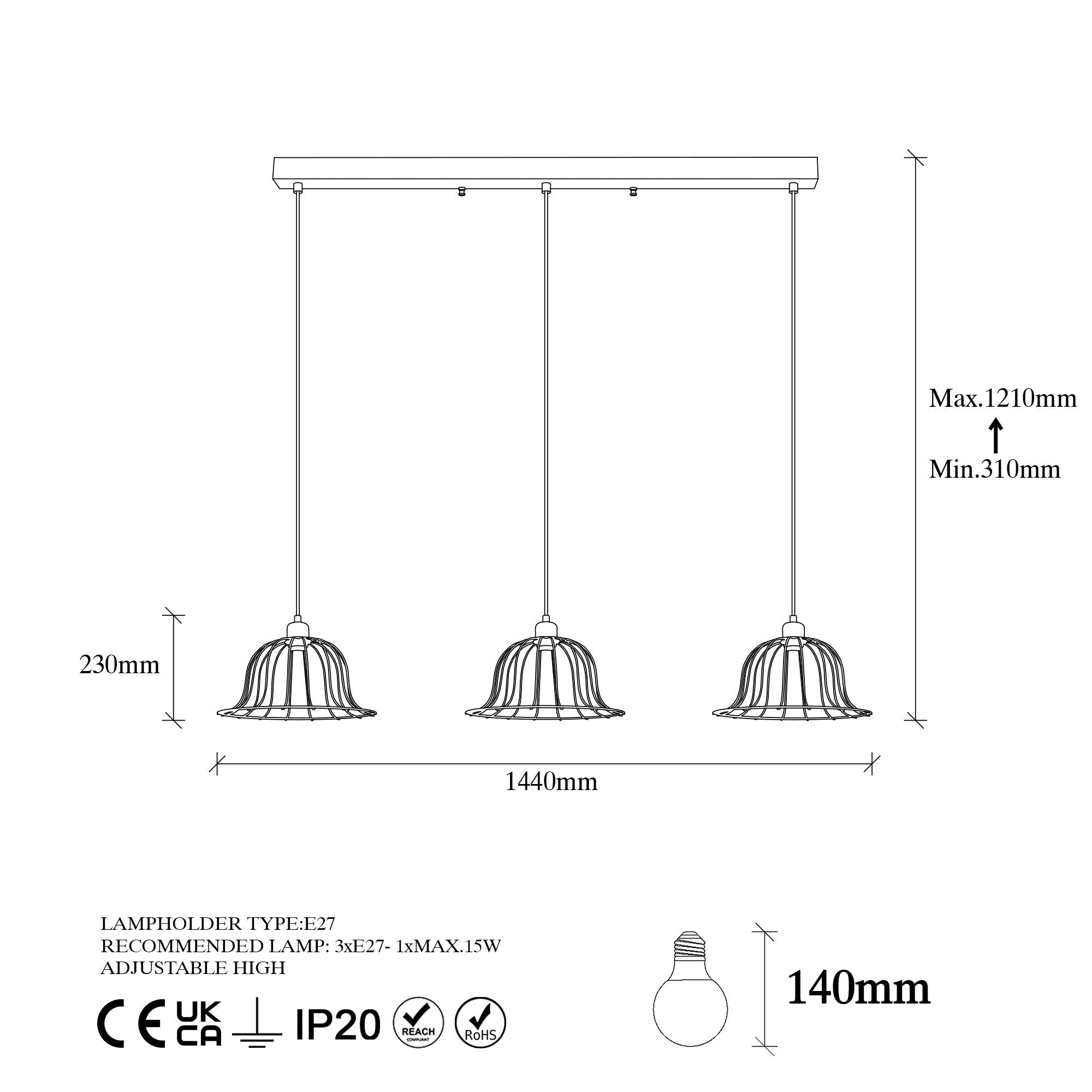 Boey 11396 Tel Sarkıt Aydınlatma | ByLamp