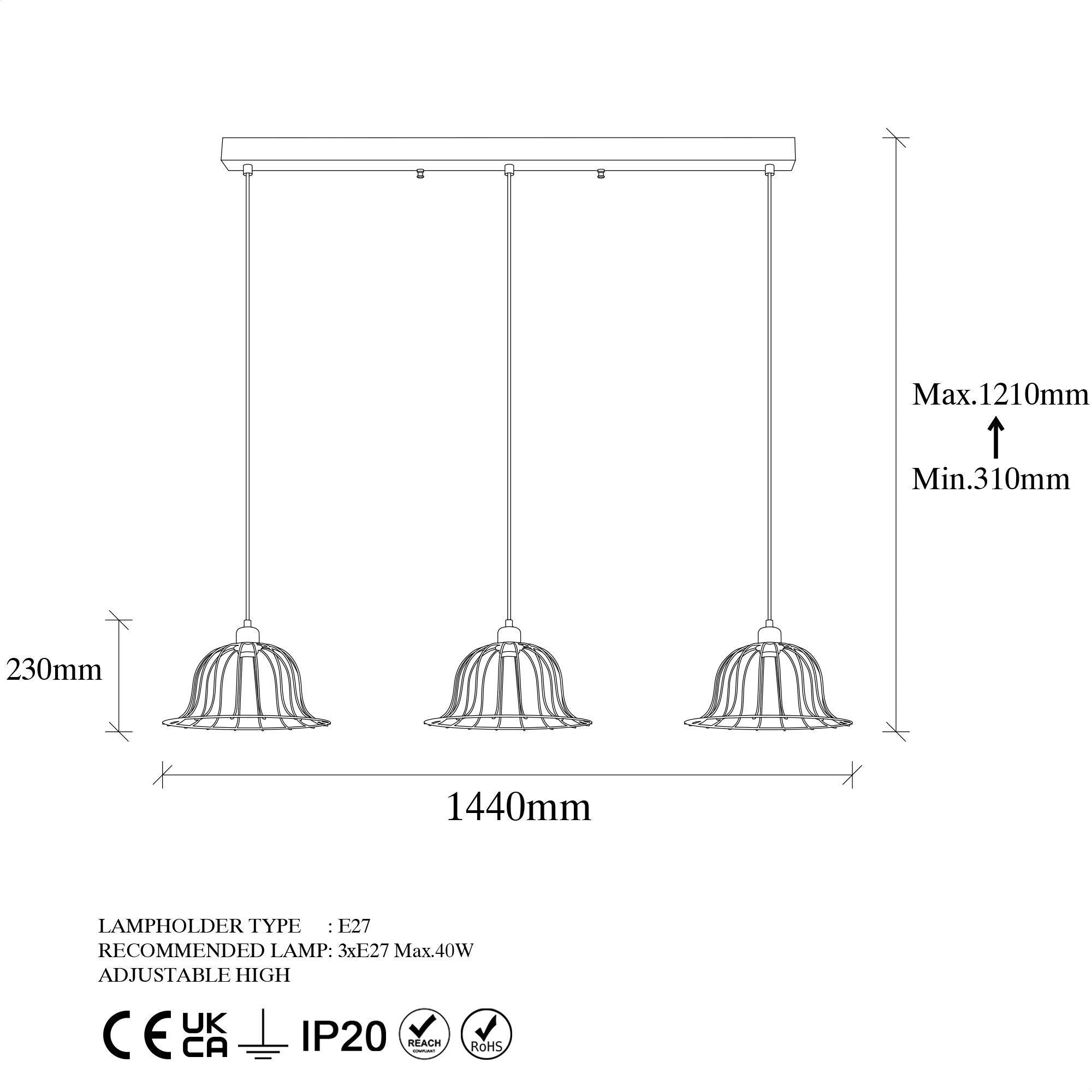 Boey 11400 Tel Sarkıt Aydınlatma | ByLamp