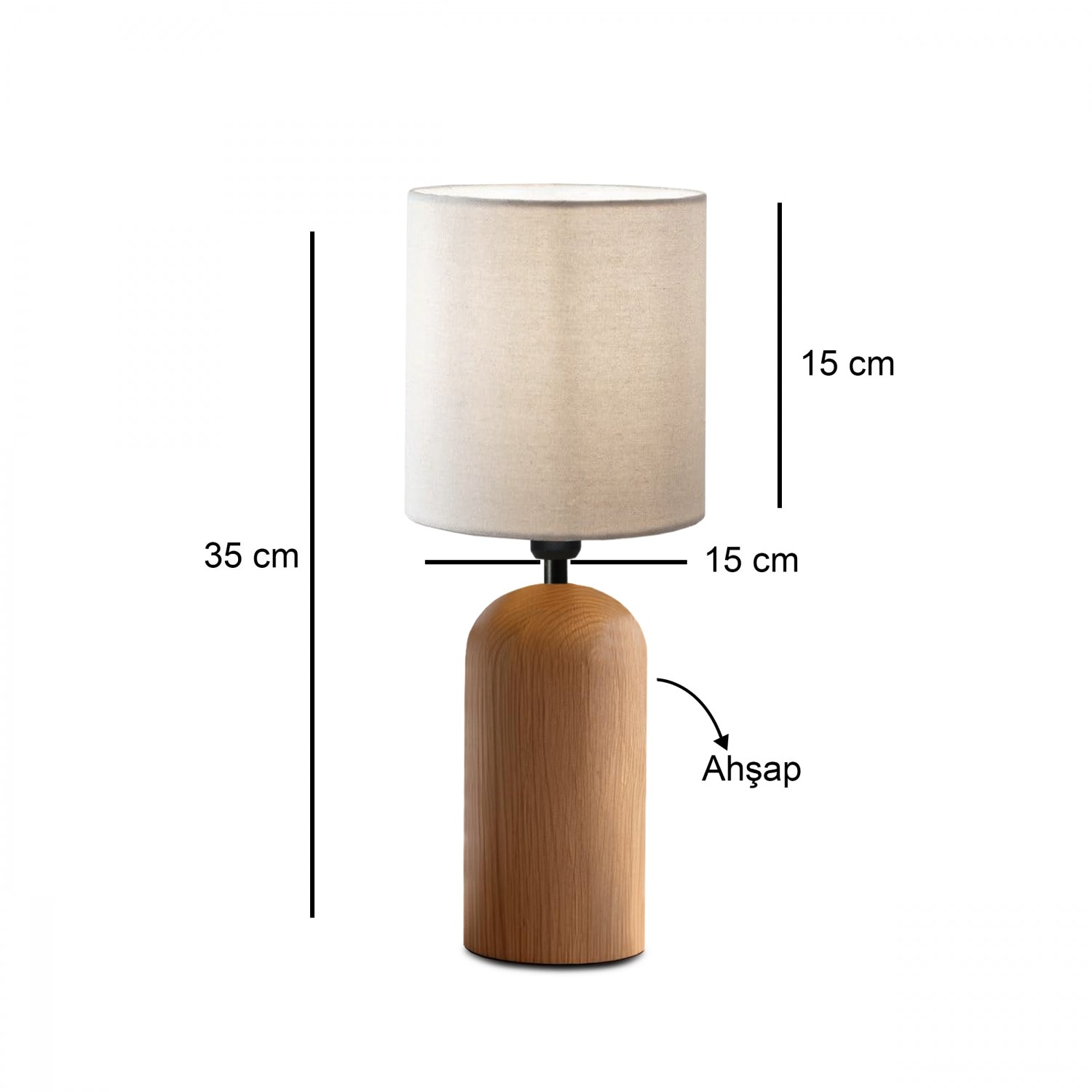 Brooklyn Wooden Lampshade Table Lamp | ByLamp