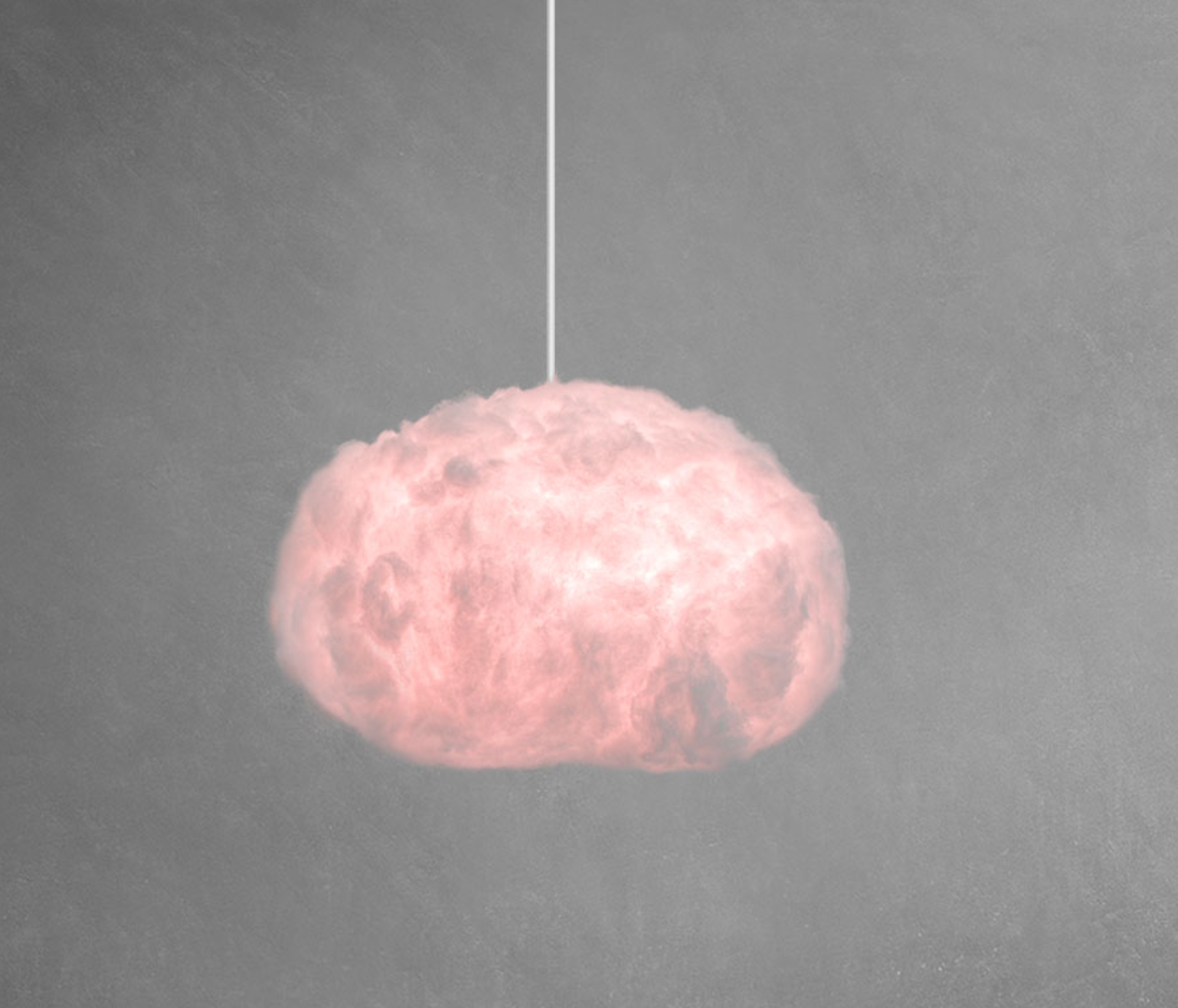 Cloud Pendant Lighting Small White Cord