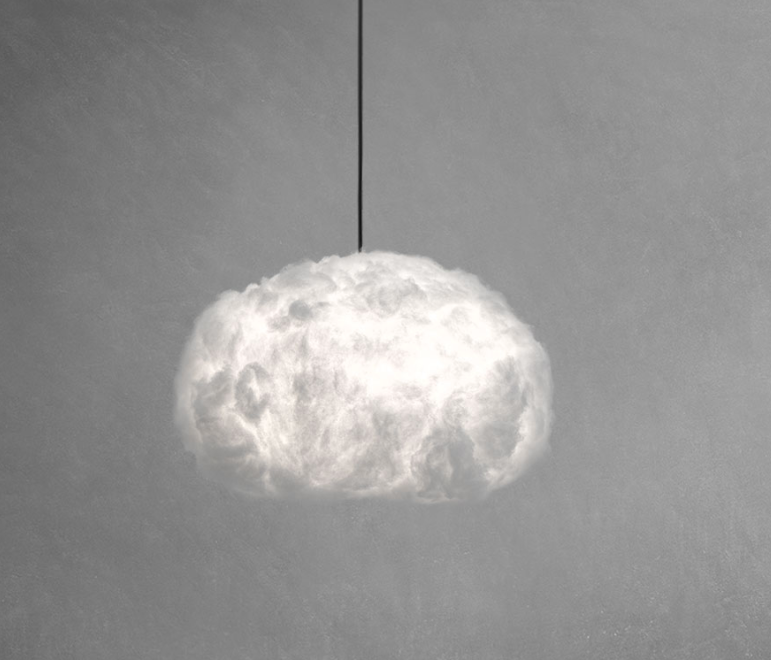 Cloud Pendant Lighting Small White Cord